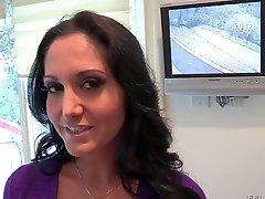 Dark haired european milf Ava Addam