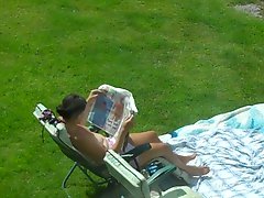 Spy neighbour sunbathe2