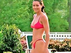 Jessica Biel - Summer Catch (Slow Motion & Zoom)