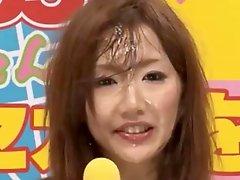 Japanese Newscaster Fucked and Cum shower