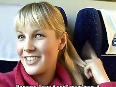 Czech Streets Veronika Sucks Cock On A Train