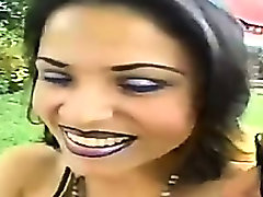 Latina MILF gets fucked in the backyard