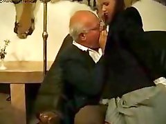 Grand Dad and Father Punish their Bad Schoolgirl