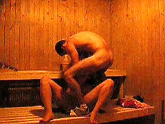 Fuck in public sauna