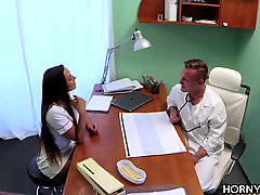 Doctor fucks his pretty nurse
