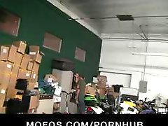 BUSTY BLONDE CHEATING COLLEGE TEEN CAUGHT FUCKING IN WAREHOUSE