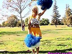 Breanne Benson cheerleader gets crempied