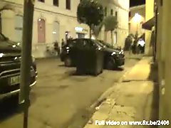 Tina fucked in a street