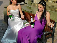 New bride and hottie fool around