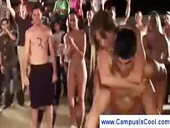 College girls play weird hazing games