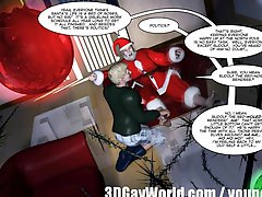 Christmas Gay Comic Story - 3D Anime Cartoons