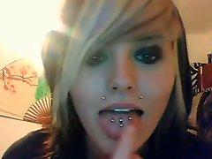 Quadruple Piercings in the Tongue