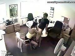 Hardcore Office Action With Horny Coworkers In A Voyeur Clip