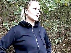 Czech amateur jogging babe gets some fuck for cash