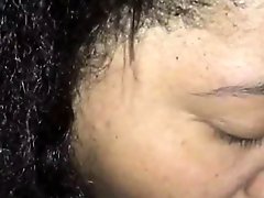 Fat Black Girl Sucks her First White Cock