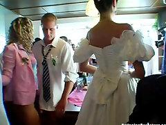 Wedding whores are fucking in public