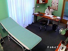 Busty teen fucks doctor for a prescription