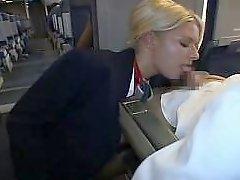 Real Stewardess Blowjob