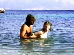 Old school video of a german couple fucking hard underwater