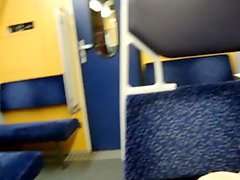 Busty German Teen Toying In Train