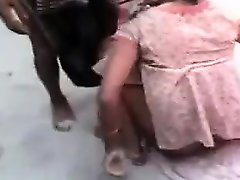 A village girl is having first time sex with a local boy