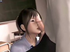 Animated sweety loving huge penis