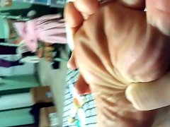 Rubbing wife's aunt's dirty feet pt.1