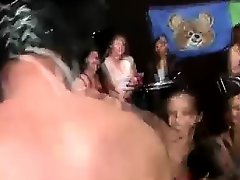 Masked CFNM stripper sucked by amateur babes
