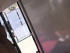 Big tit MILF sucking dick in food truck