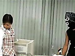 Bank clerks brutally fucked by robbers