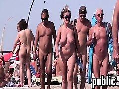 Naked French People At The Beach For A Tan