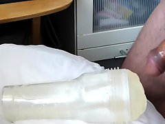 Cum twice with my new Fleshlight in multi orgasmic training