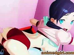 3D Ladyboy Cartoon fucked from behind