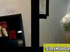 Gay straight gloryhole blowjob