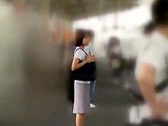 Miku Hasegawa has banged From backside inside the Public Bus