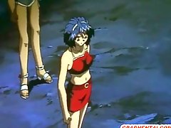 Blindfold hentai with roped brutally doggysty