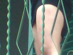 Neighbor's upskirt on balkony