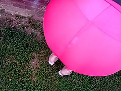 Spandex Angel - Wet in my hot pink spandex