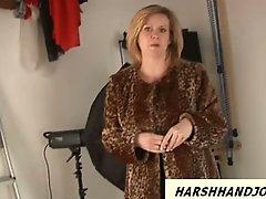 British MILF works cock harsh