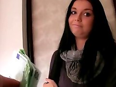 Sweet Czech bombshell Vikky sex for cash