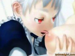 3D futa hentai with huge boobs fucks