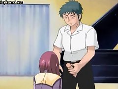 Anime girl in uniform gets fucked