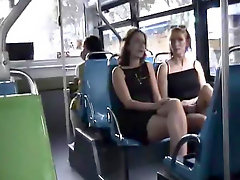 Upskirts on a bus