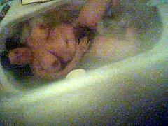 Hairy wife masturbating on spy cam