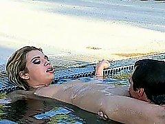 Hot Blonde Gets Fucked In The Pool
