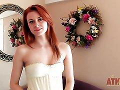 Redhead Sage Evans chats and strips for the cameraman. She looks very hot and I am sure that you will like her sexy body and pretty face. Just watch and enjoy people!!!