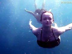 Swimming in the deep blue ocean