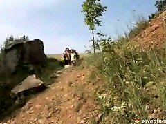 Screwing on a rock