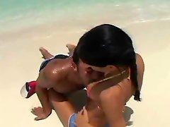 Mya Diamond anal on the beach