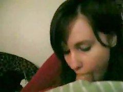 Teen blowjob and swallow